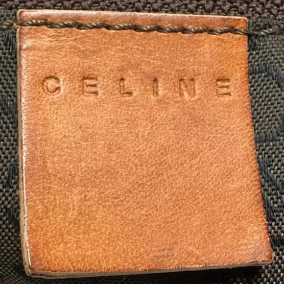 CELINE Macadam Brown Suede Leather Shoulder Bag EUC - Picture 9 of 16